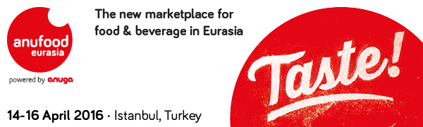Anufood Eurasia, 14-16 April 2016, Istanbul, Turkey